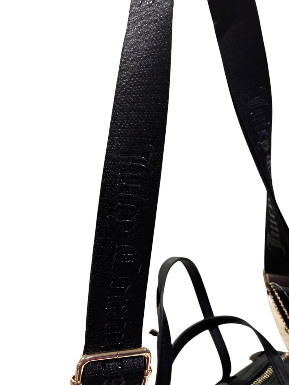 Juicy Couture Queen of Everything Black Sequin Mini Barrel Bag NWT - Picture 8 of 10